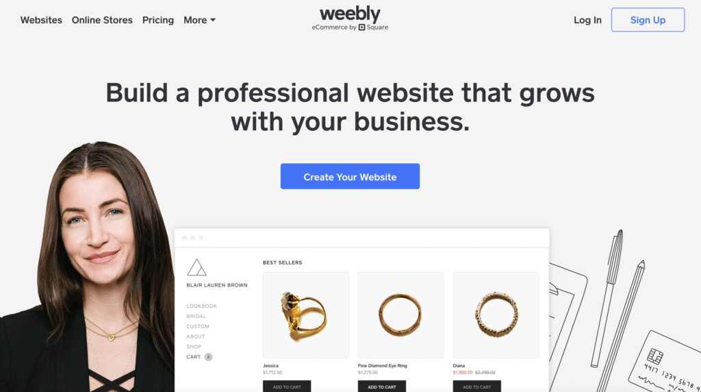 Other church website builders include Weebly