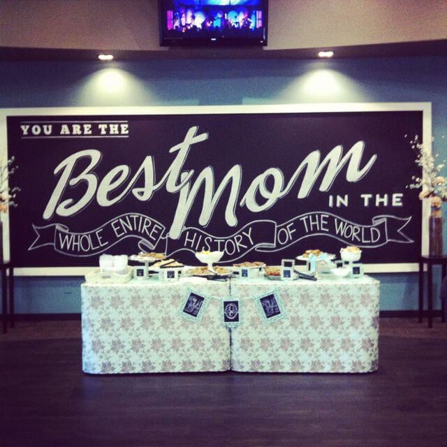 Chalk Board Mother's Day Photo Booth