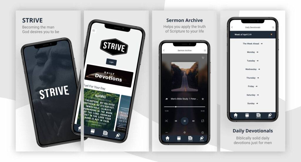 Strive: The Daily Discipleship App for Men – Iron Hill Press